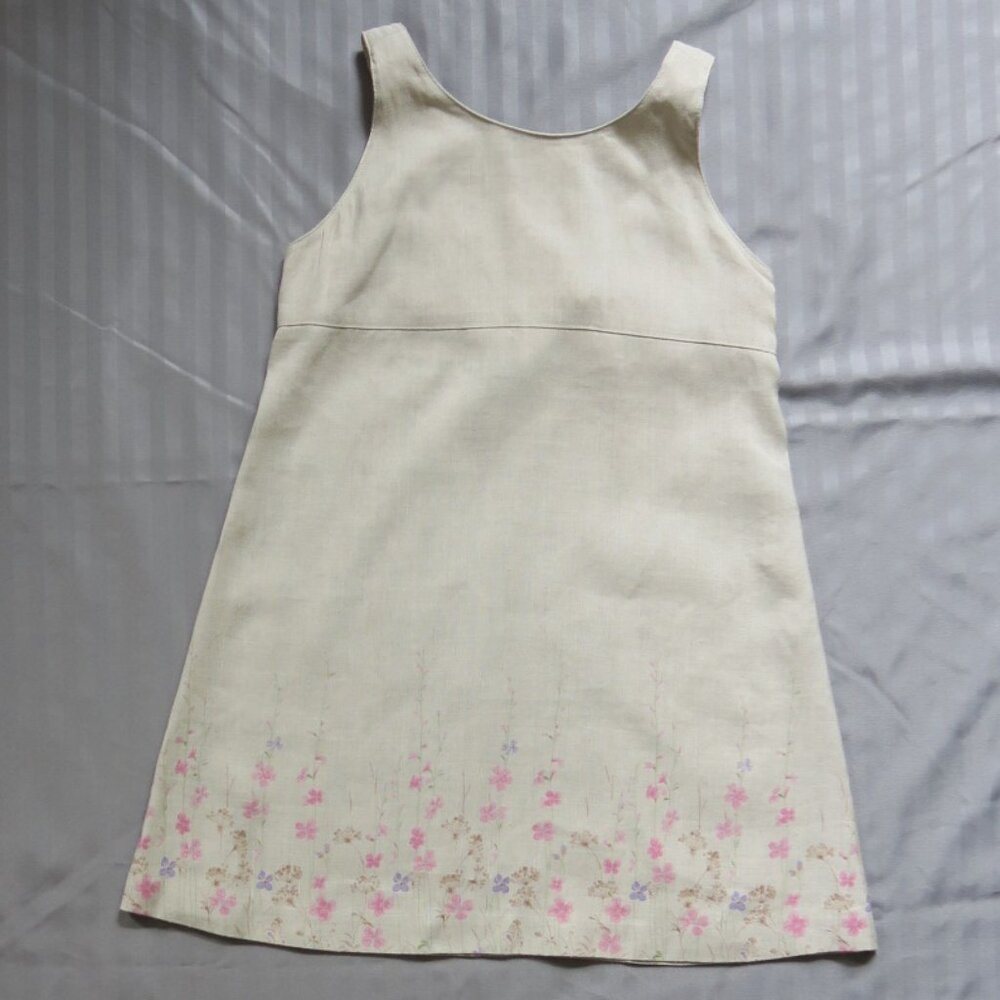 GapKids Girls Linen Floral Summer Dress  Size 4 (XS)  NWT